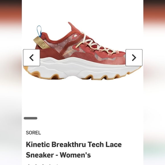 Sorel Kinetic Breakthru Tech Lace-Up Sneakers Size 8.5m - Picture 11 of 11